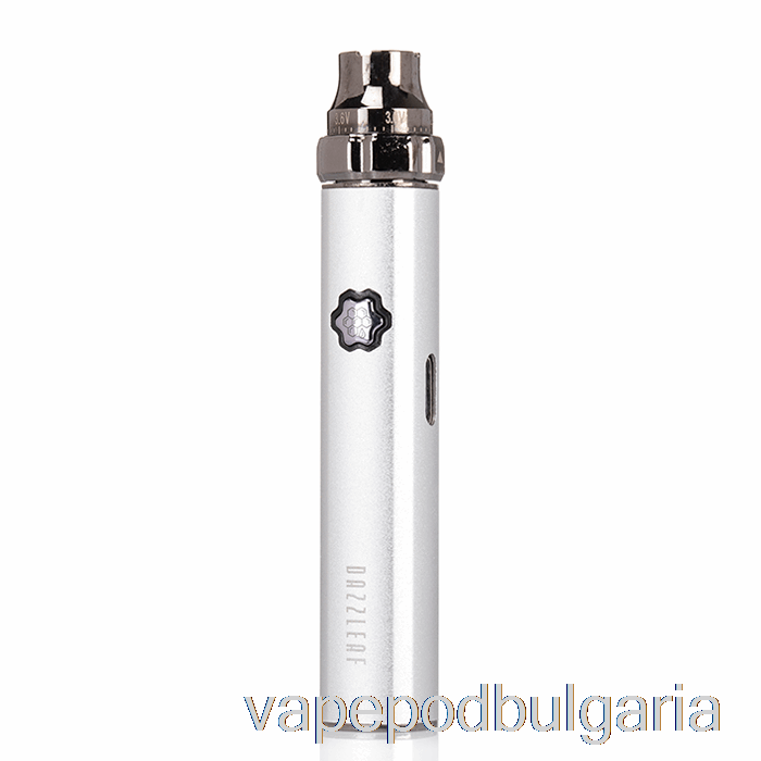 Vape 10000 Дръпки Dazzleaf Squarii Top Twist 510 батерия сребриста